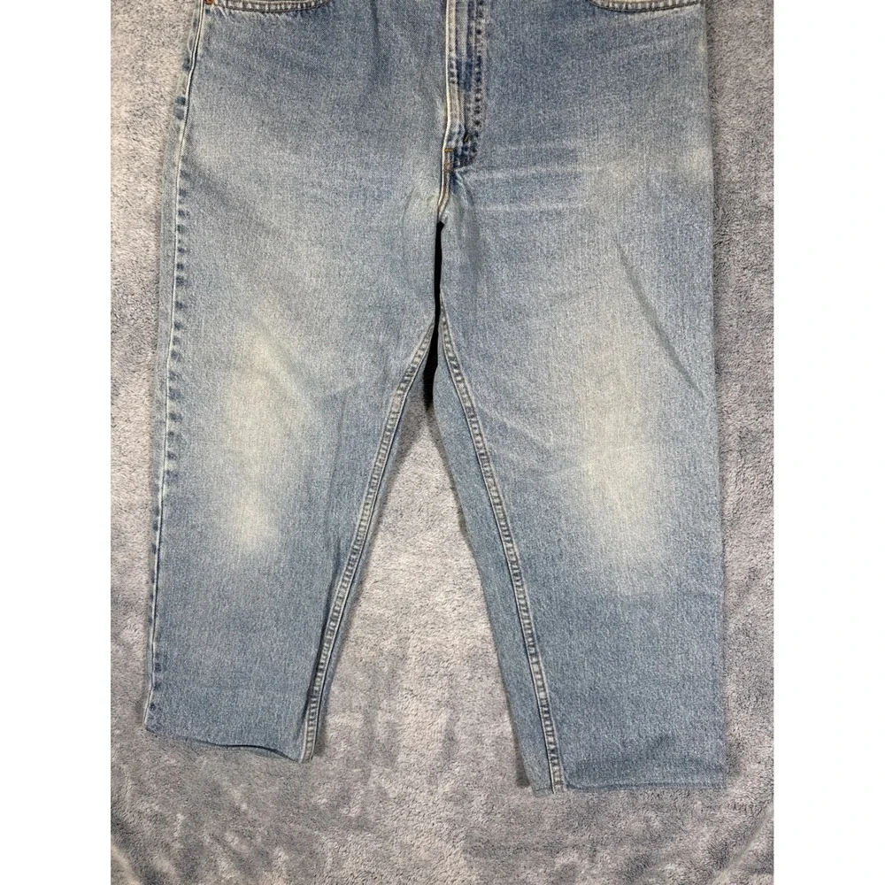 Levis 550 Mens Relaxed Fit Tapered Leg Light Wash Denim Jeans 38x30 [34.5x25.5]